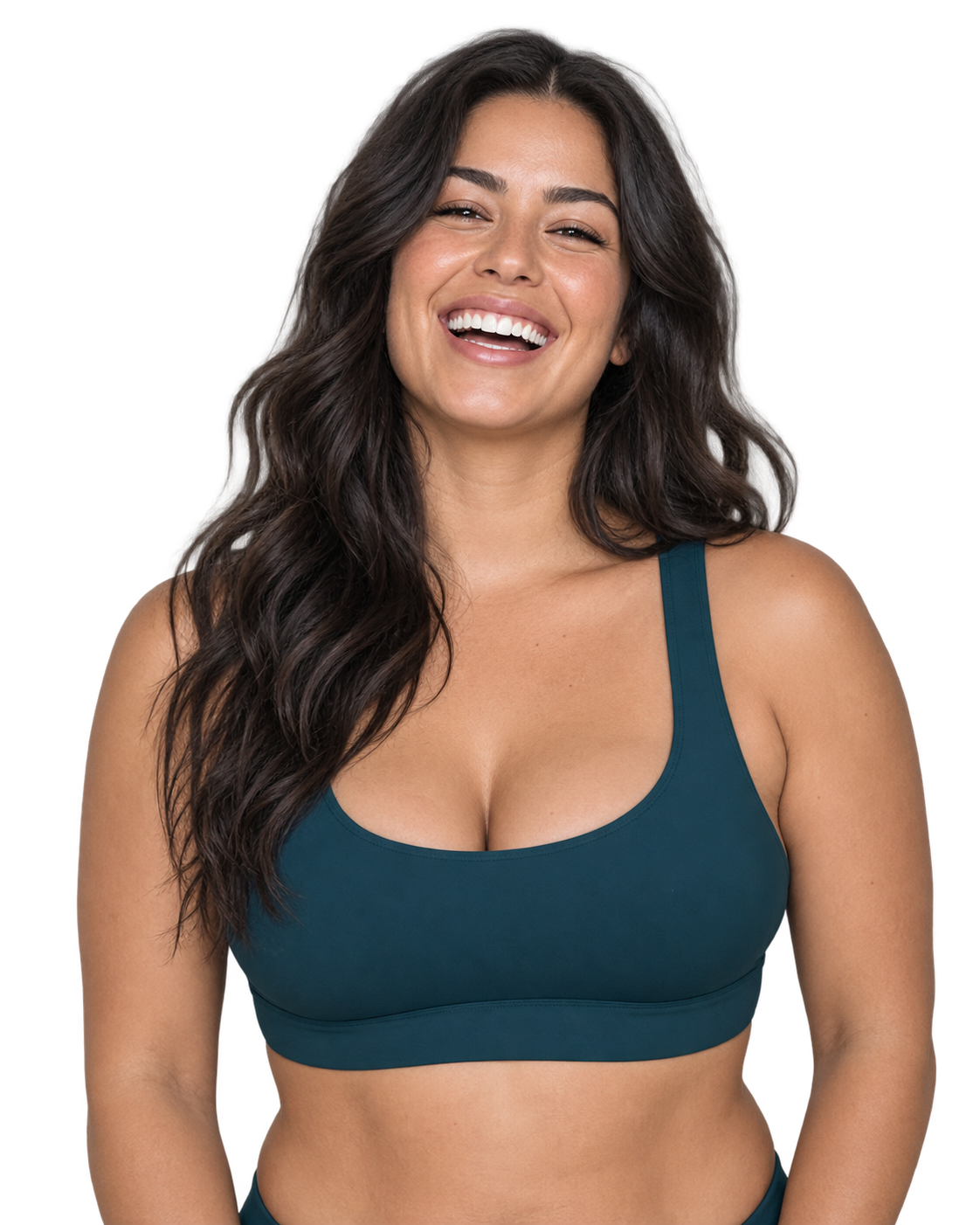 Smiling woman facing the camera